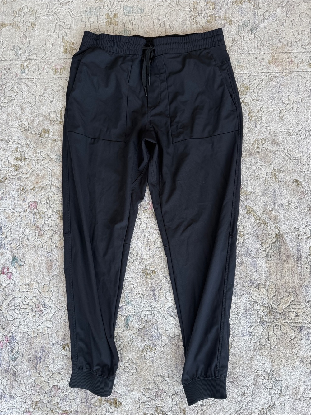 Men's Penguin Black Jogger Pants - Lightweight Athletic Trousers